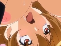 Shameless bimbo is groaning ergo loudly as in a short time as possessions fucked hardly until hentai semen flow inside tuchis