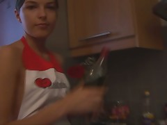 Handsome plus cute Ivana Fukalot is having gangbang in all directions the kitchen